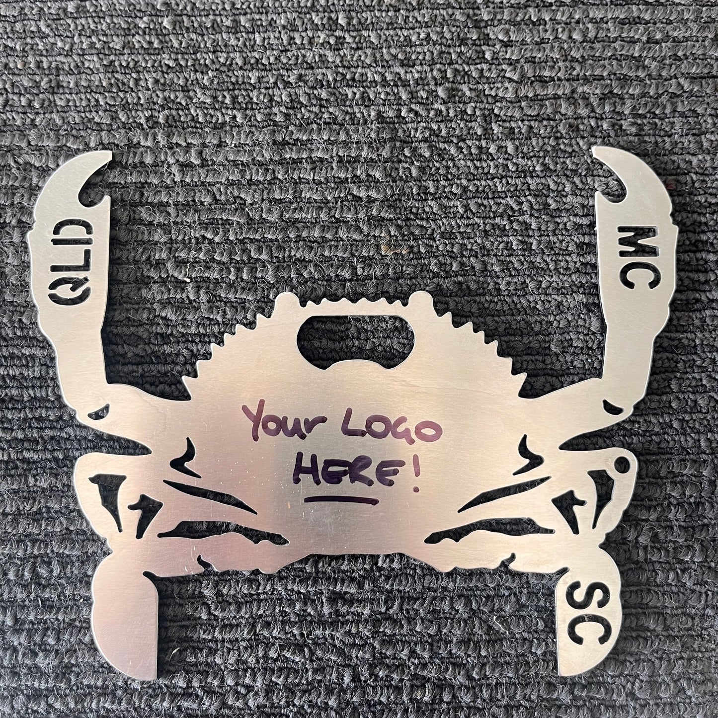 Personalised Stainless Steel Crab Measure