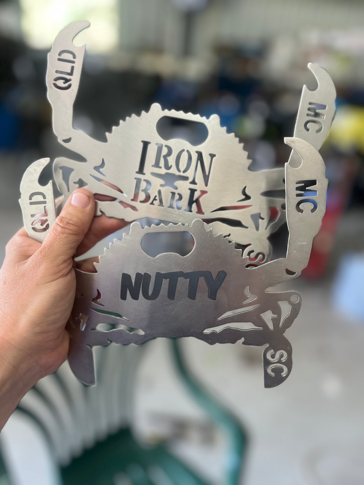 Personalised Stainless Steel Crab Measure