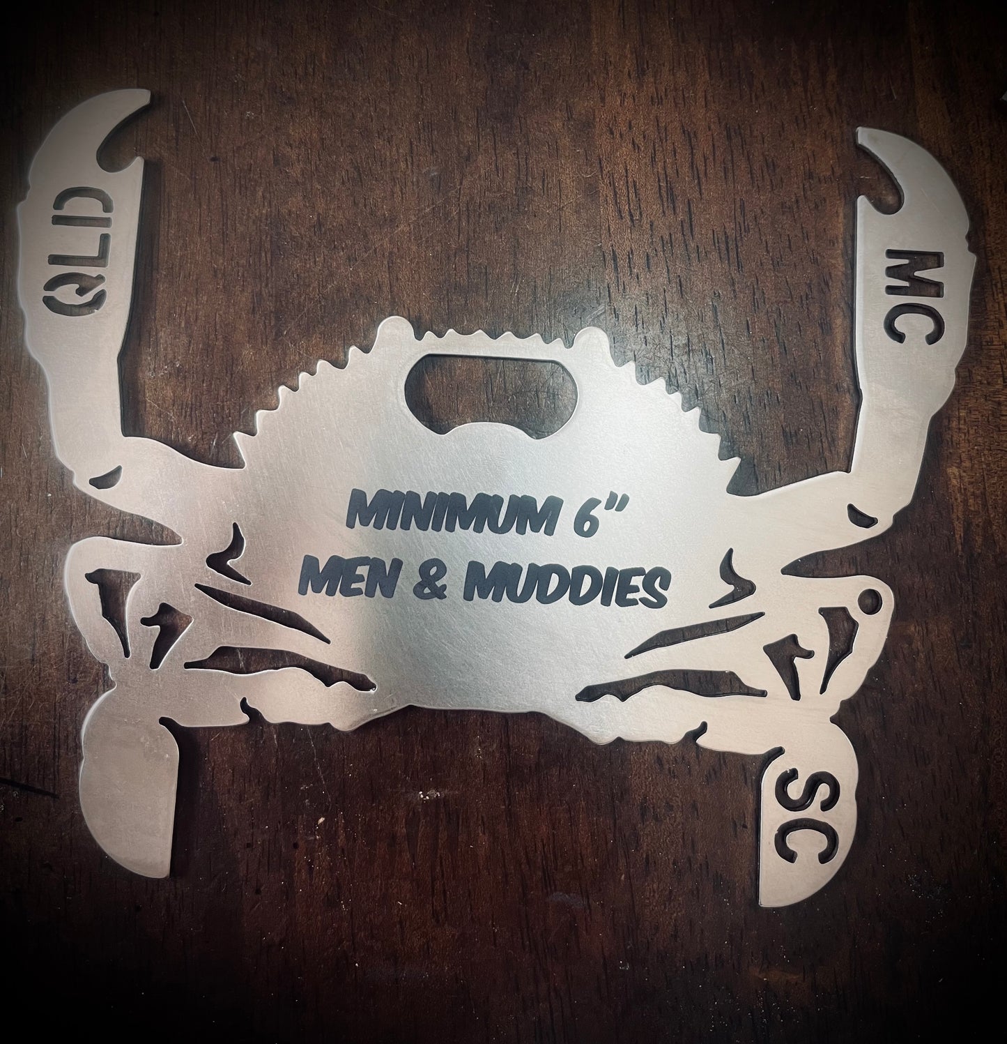 Personalised Stainless Steel Crab Measure