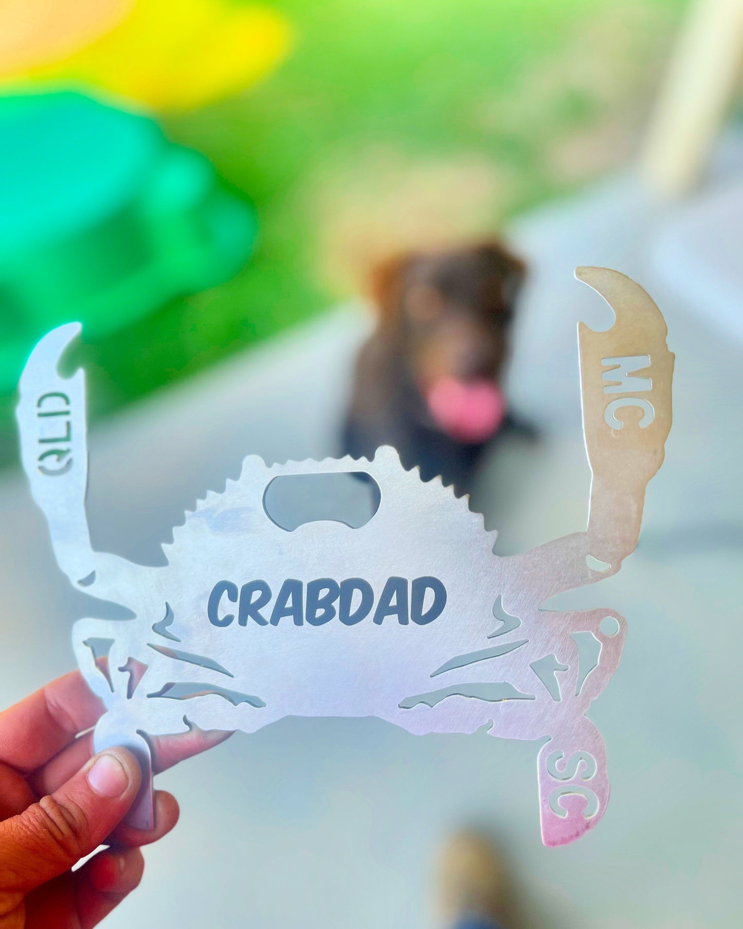 Personalised Stainless Steel Crab Measure